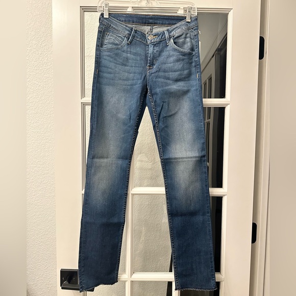 HUDSON JEANS Bacara Straight Flood Cuff Blue Denim Women Size 26 NWT - Picture 2 of 11